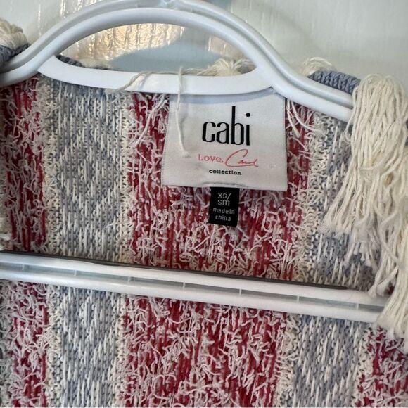 Cabi Love Siesta Fringed Oversized Cardigan Poncho Size XS/S Boho Southwestern - Picture 10 of 12